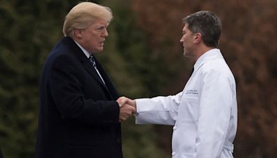 Trump forgets the name of his White House doctor – seconds after challenging Biden to a cognitive test