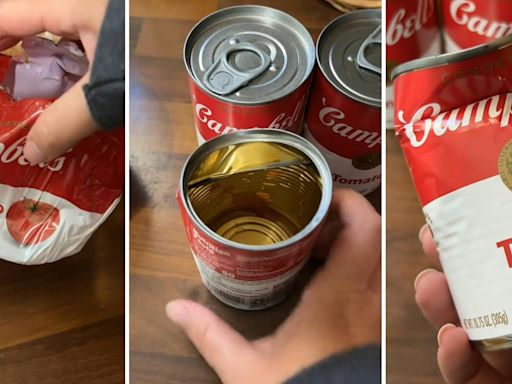 'I was always told it was safe': Campbell's Soup customer issues warning on why you shouldn't eat food from dented cans