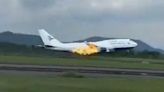 Watch: Boeing makes emergency landing after engine fire