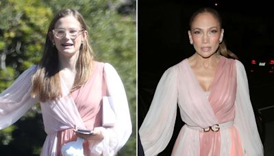 Violet Affleck Recycles Romantic Dress Jennifer Lopez Wore on 2023 Valentine's Day Date with Ben Affleck