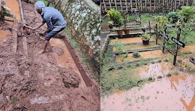 Thane: Flooded Graves At Christian Cemetery Force Mourners To Conduct 'Water Burials' Due To Heavy Rains