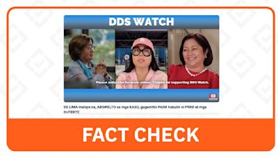 FACT CHECK: Liza Marcos not behind Leila de Lima’s acquittal