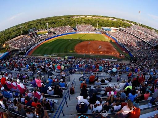 Women's College World Series weather updates: UCLA vs. Alabama softball delayed by lightning in Oklahoma City | Sporting News