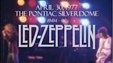 Unseen Led Zeppelin footage appears from the band’s record-breaking 1977 set at the Pontiac Silverdome