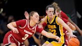 Clark moves up career scoring list as No. 2 Iowa defeats Wisconsin, 96-50