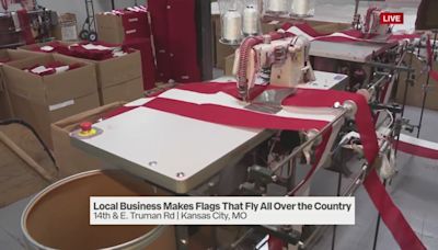 Kansas City business makes flags that fly all over the country