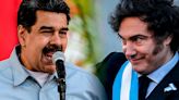 Nicolás Maduro arremete contra Javier Milei calificándolo de “malparido nazi fascista” y Argentina responde