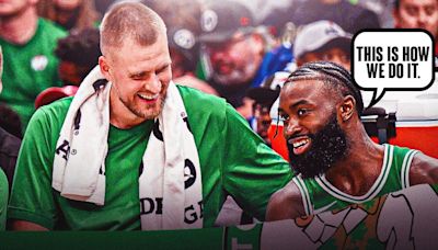 How Jaylen Brown is prepping Kristaps Porzingis for Celtics playoff comeback