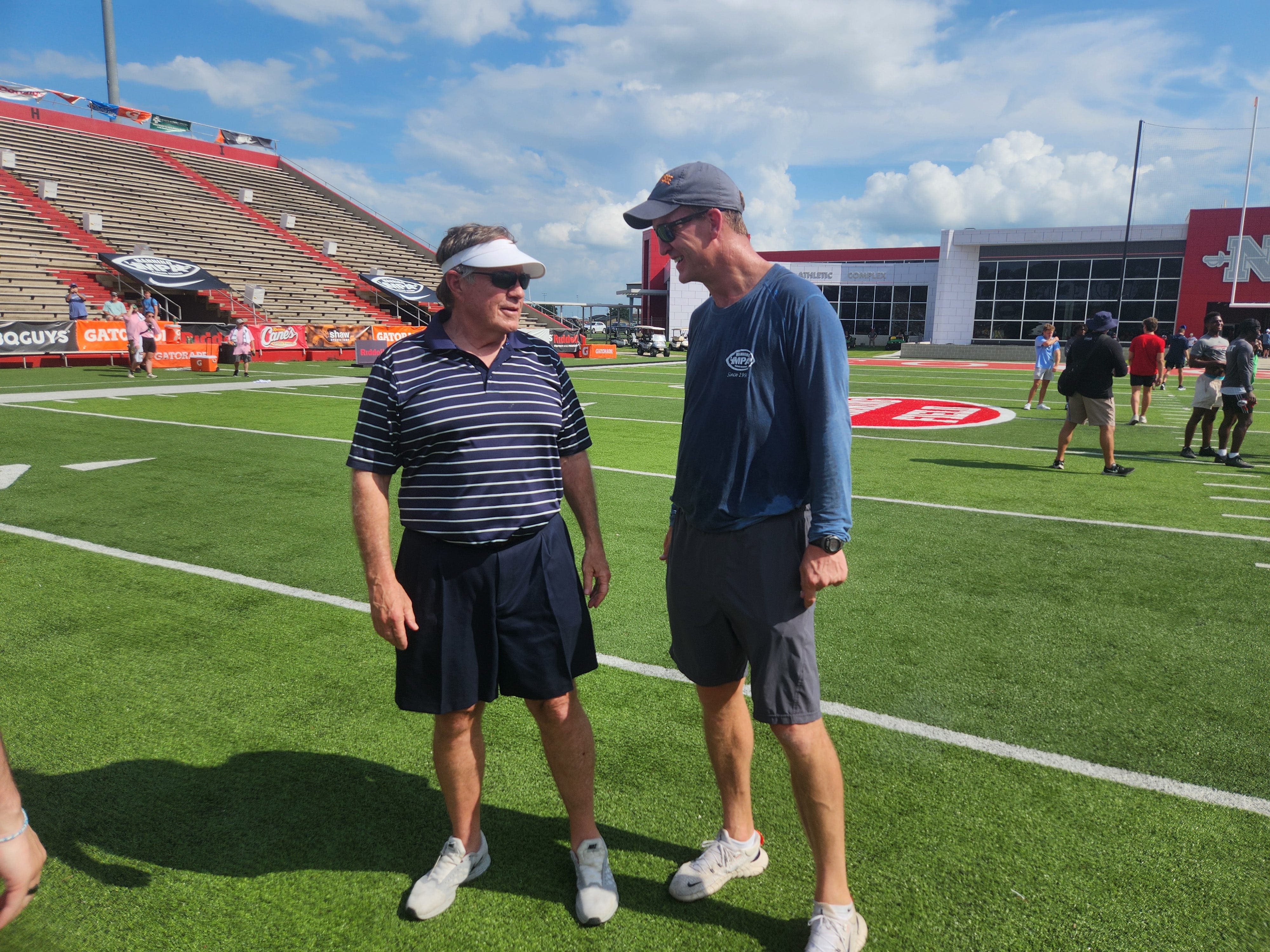 Legendary former NFL coach Bill Belichick appears at Manning Passing Academy