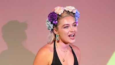 Florence Pugh stuns in a racy sheer dress at Glastonbury Festival