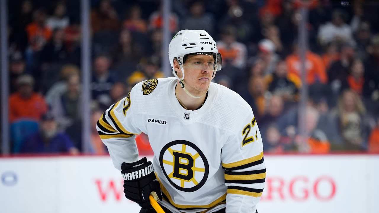 Which Bruins are projected to play in NHL 4 Nations Face-Off