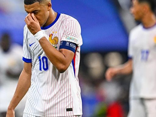 Kylian Mbappé suspende otra vez en la Eurocopa