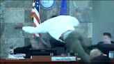 Nevada judge attacked by airborne defendant during sentencing in Vegas courtroom