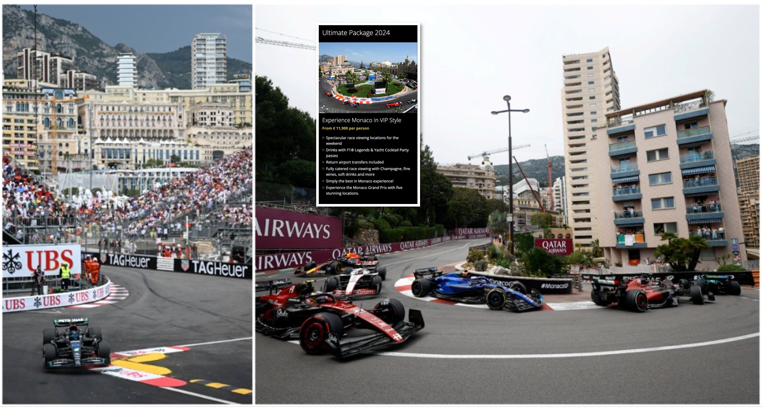 Monaco Grand Prix 'Ultimate Package' will set you back €12,000 - but it's a dream weekend