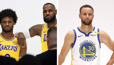 Bronny and LeBron James Make History, Steph Curry Pops in Pink and More NBA Media Day 2024 Viral Looks