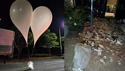 Coreia do Norte envia balões com sacos de lixo para a Coreia do Sul