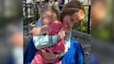 Toddler Puts Disney Hug Rule To The Test When She Refuses To Let Go Of Anna