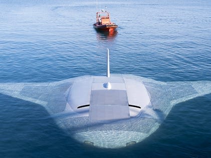 The US military's massive unmanned 'Manta Ray' submarine cleared its first sea test