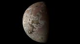 Jupiter's volcanic moon Io looks stunning in new Juno probe photos