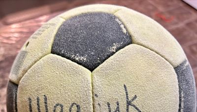 This soccer ball rode a wave from Nunavut to a beach in central Newfoundland