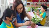 彰化福德國小學生手作苔球 珍愛植栽守護地球