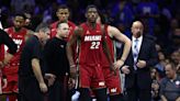 Jimmy Butler injury update: Heat star hobbled after hard fall in Play-In Tournament game vs. 76ers | Sporting News Australia