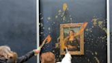 Activists splatter 'Mona Lisa' with soup in Louvre Museum in Paris