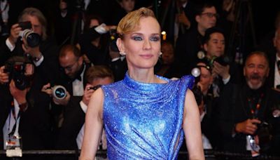 Diane Kruger Dazzles in Bejeweled Blue Gown at ‘The Shrouds’ Cannes Premiere: David Cronenberg’s Horror Film About Grief