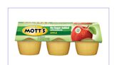 Mott’s No Sugar Added Applesauce Recalled Over Elevated Levels of Patulin