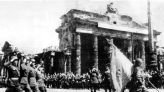 Hackers did not project the Soviet Victory banner on Berlin’s Brandenburg Gate this week