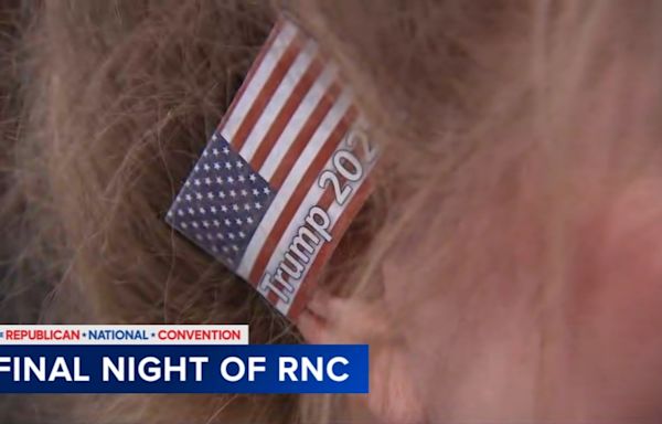 Woodstock woman hopes to show solidarity with Trump by giving away American flag ear bandages at RNC