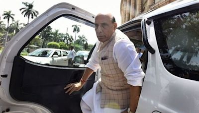 Defence Minister Rajnath Singh Chairs Key NDA Meeting To Discuss Speaker & Deputy Speaker Candidates