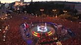 La imagen habla por sí sola: Así estaba Cibeles con el Madrid y así con España