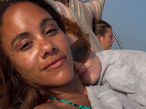 Alex Scott shares adorable snaps with girlfriend Jess Glynne in Ibiza