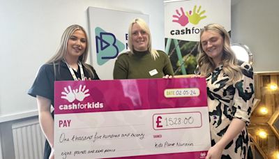 Three day nurseries raise more than £1,500 for Bradford charity