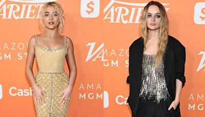 Sabrina Carpenter Embraces Old-school Glamour in Miu Miu, Joey King Gives the Power Suit an Edgy Spin in Moschino and More...