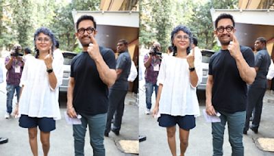 Lok Sabha Elections 2024: Aamir Khan Arrives With Ex-Wife Kiran Rao To Cast Vote Amid Sitaare Zameen Par Shoot
