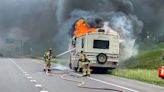 Columbia Fire Department fights back a vehicle fire that engulfed RV