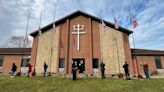 Veterans support group SAM Center holds flag raising new Canal Fulton location