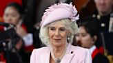 ... Camilla Favors Pink Fiona Clare Dress With Sentimental Jewelry for Veterans Tribute at D-Day Anniversary ...