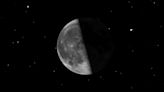 Stay up late and see the half-lit moon in its last quarter phase tonight