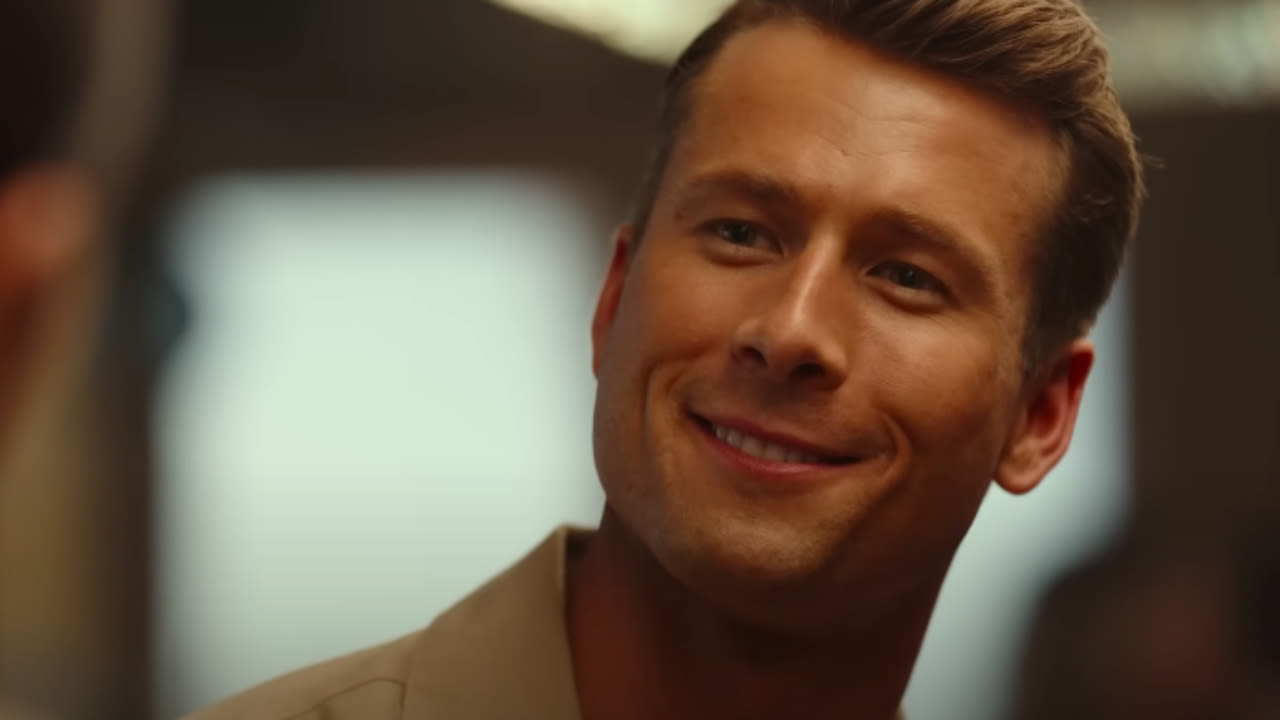 I Just Learned Glen Powell Adopted His Adorable Dog During Twisters To Help Him Get Through A Breakup, And Be Still...
