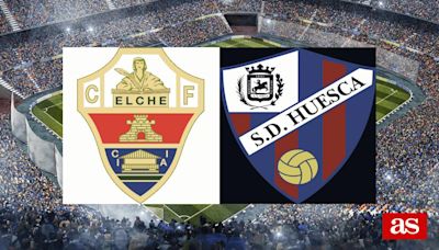 Elche vs Huesca: estadísticas previas y datos en directo | LaLiga Hypermotion 2023/2024