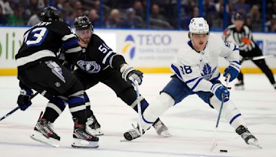 Maple Leafs forward William Nylander sits out 3rd straight game to open the playoffs