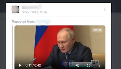 No, en este vídeo Putin no habla de los bandos en una hipotética Tercera Guerra Mundial ni es actual: es de octubre de 2023 y habla sobre la situación en Oriente Medio