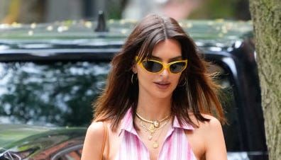 EmRata Can’t Stop Wearing This Mango Halterneck Top – And It’s Still In Stock