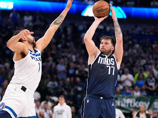 Luka Doncic and Kyrie Irving each score 33 points as Mavs beat Wolves for 3-0 lead in West finals