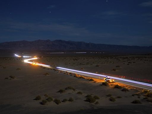 First runners reach the finish in the annual Death Valley ultramarathon called the world’s toughest