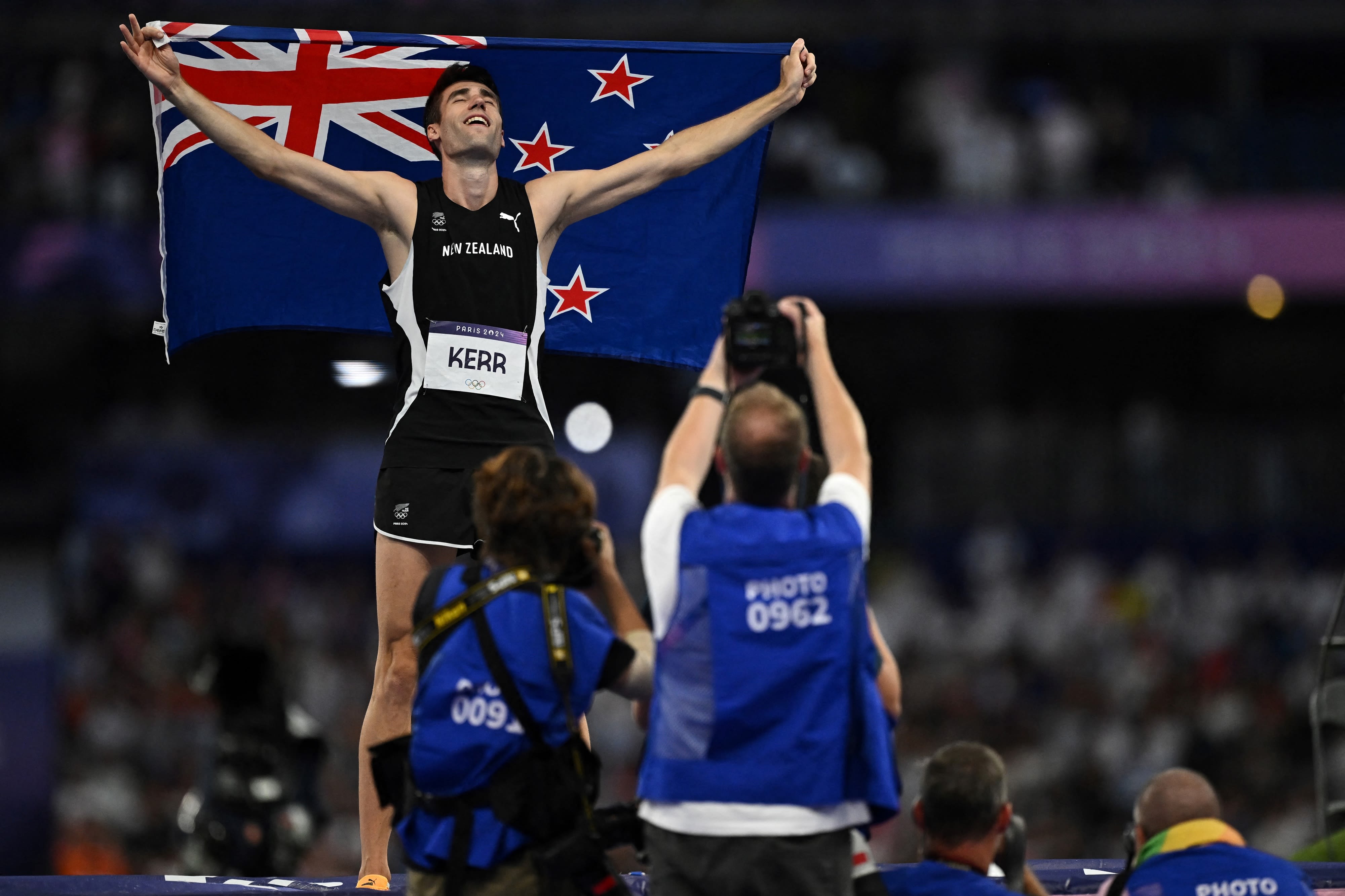 Hamish Kerr wasn’t interested in sharing high jump gold with Shelby McEwen