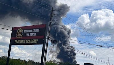 Fire at chemical plant sends huge plume of smoke into the sky in US state of Georgia